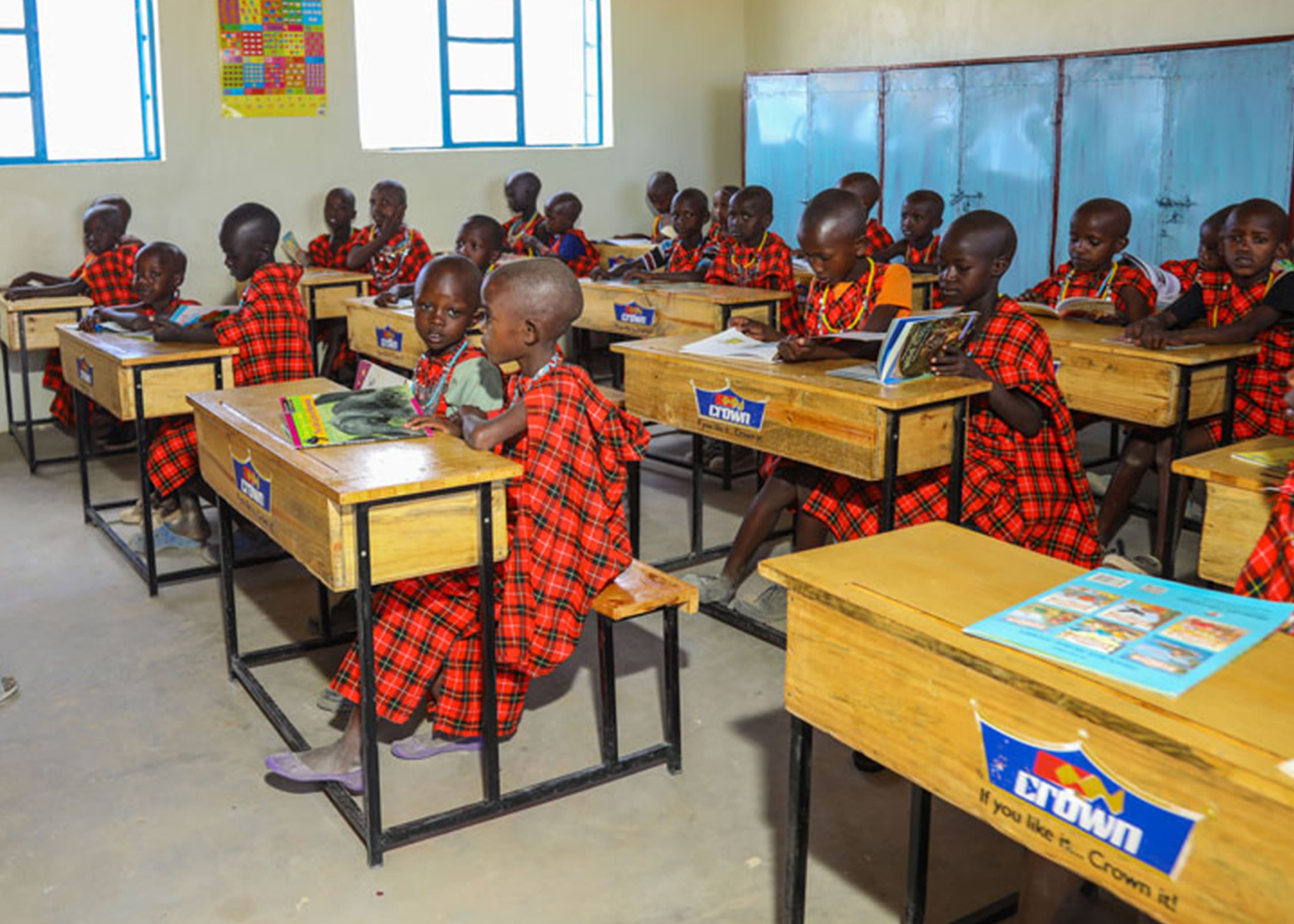 CROWNING CLASSROOMS AT MOYO PRIMARY SCHOOL