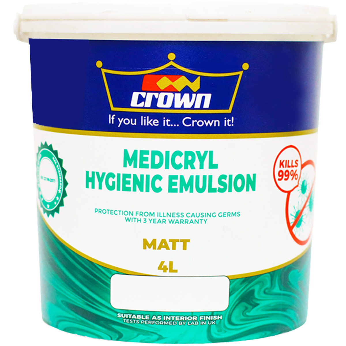 Photo of Crown Medicryl Hygienic Matt Emulsion